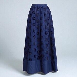 J. Crew Eyelet midi skirt Size XL